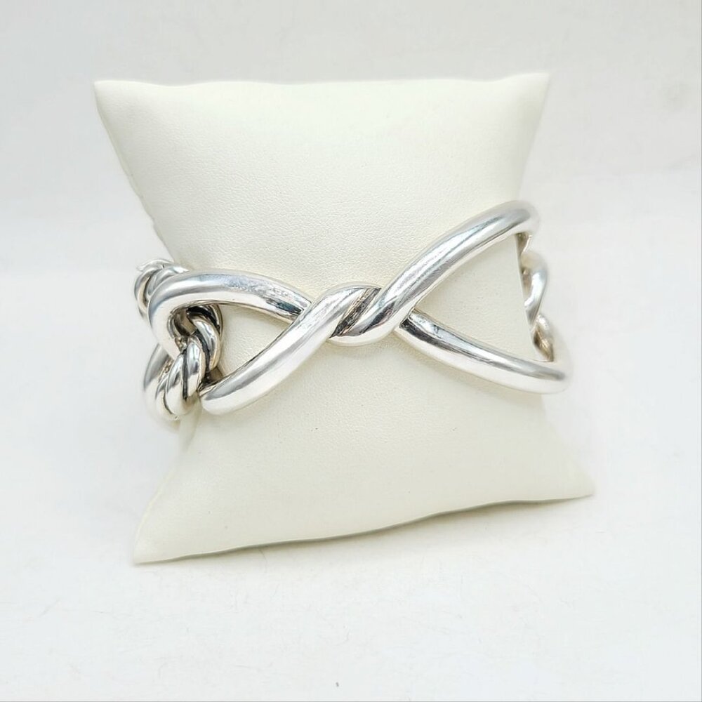 David Yurman Bold Continuance Bracelet in Sterling Silver - 33mm - RARE - Picture 8 of 13